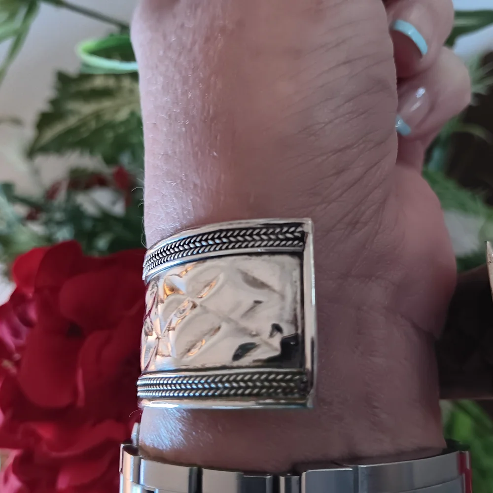 Sterling Silver Cuff Bracelet - Picture 2 of 4